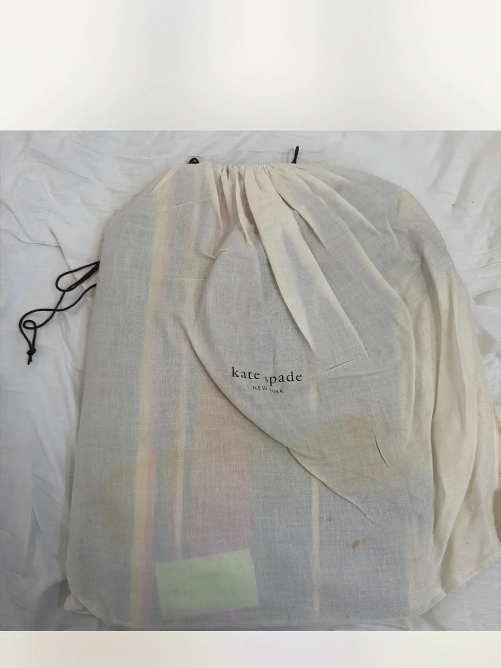 kate spade striped canvas tote